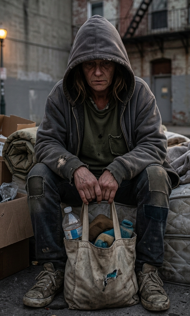 Young person struggling in life and in need of housing support, portrait intentionally non-identifiable